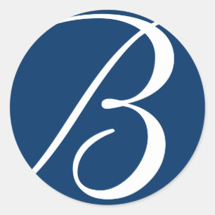 Monogram Wedding Stickers