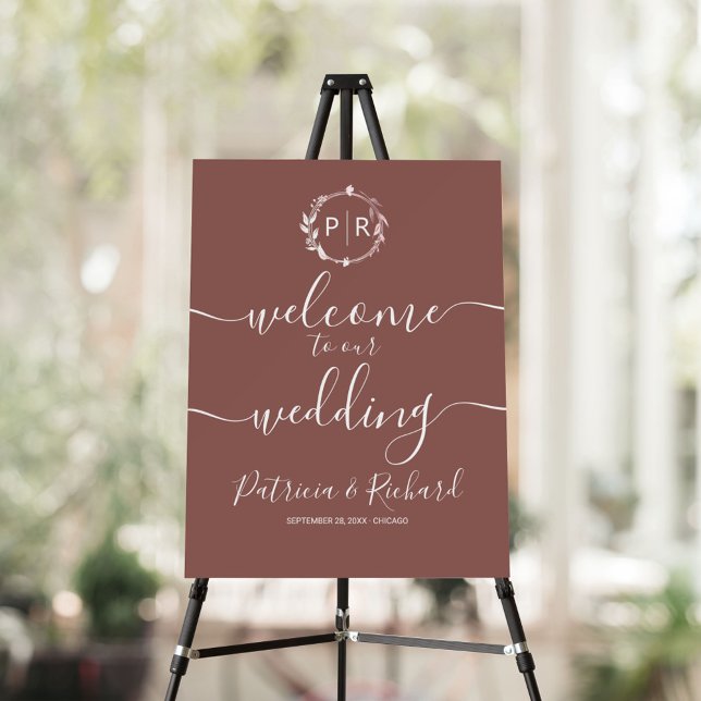 Monogram Wedding Welcome Sign Foam Board (Creator Uploaded)