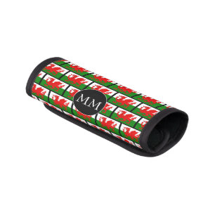 Monogram WELSH Flag Luggage Handle Wrap