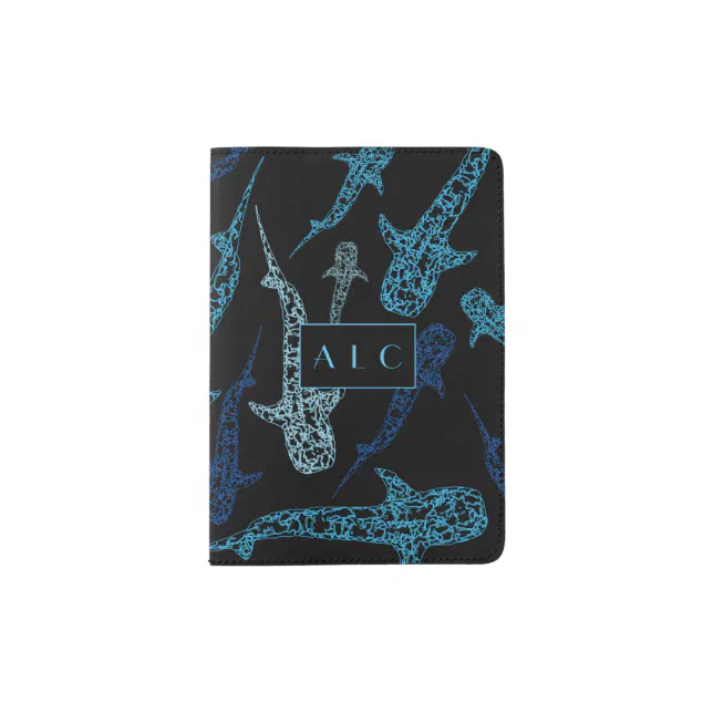 Monogram whale shark passport holder | Zazzle