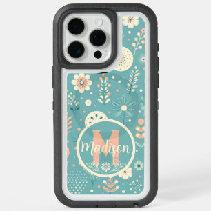 Monogram Whimsical Blooms iPhone 15 Pro Max Case
