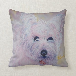 west highland terrier pillow