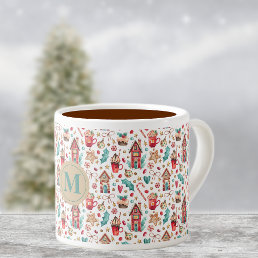 Monogram Whimsy Houses &amp; Sweets 6oz Espresso Cup
