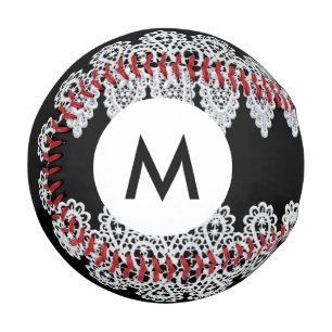 Monogram White lace Baseball