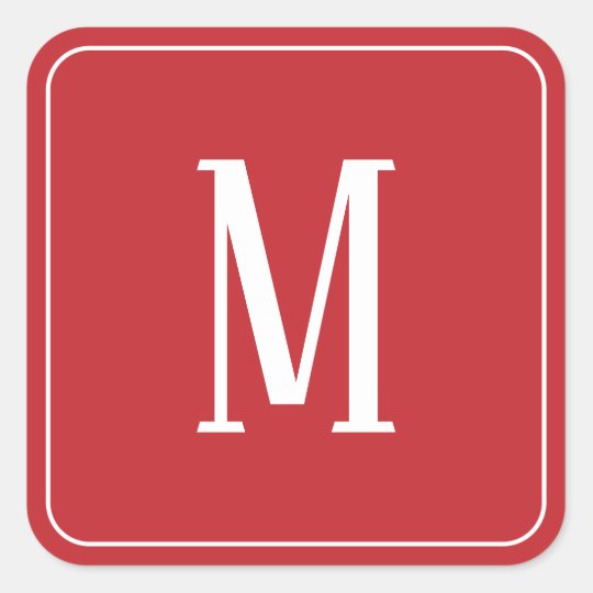 monogram sticker