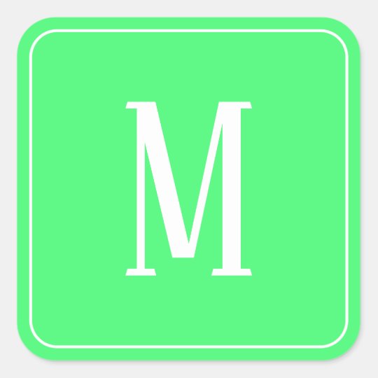 monogram sticker