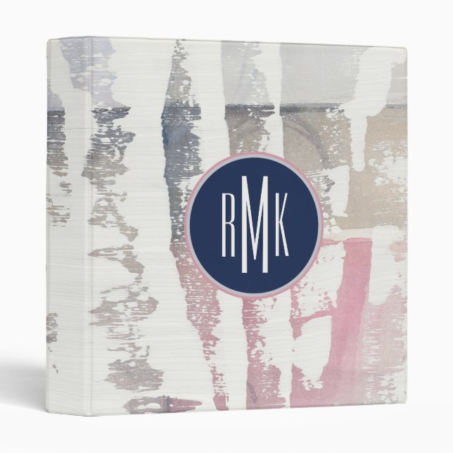 Monogram | White Out Crop 3 Ring Binder (Front/Spine)