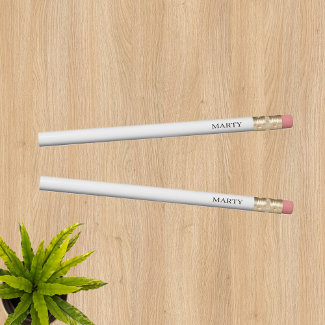 Monogram White Pencil