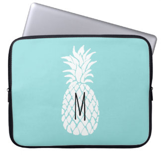 monogram white pineapple laptop sleeve