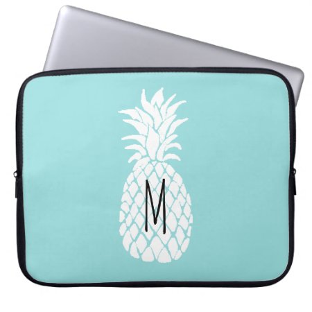 Monogram White Pineapple Laptop Sleeve