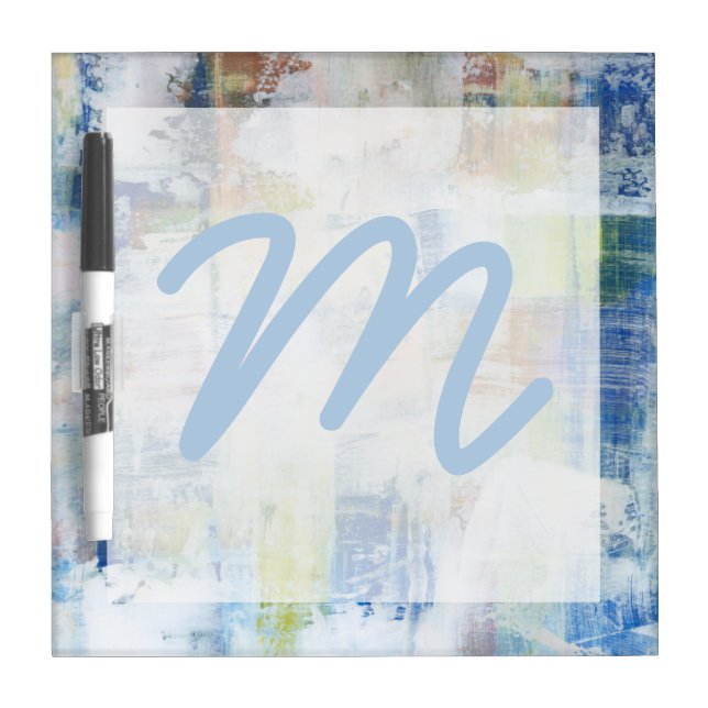 Monogram | White Wash III Dry-Erase Board (Front)