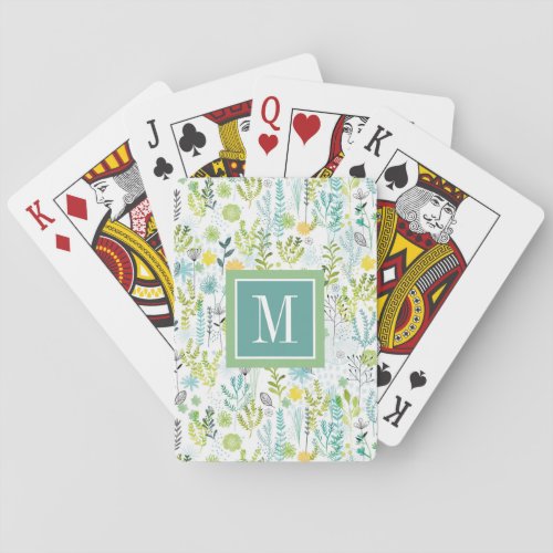 Monogram | Wild and Free Pattern Poker Cards