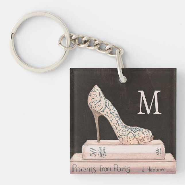 Monogram | Wild Apple | Elegant High Heel Fashion Keychain (Front)