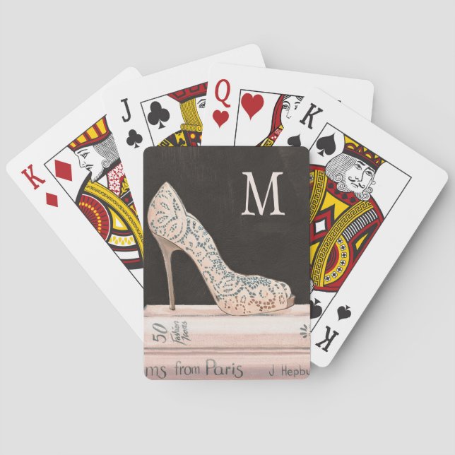 Monogram | Wild Apple | Elegant High Heel Fashion Poker Cards (Back)