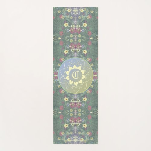 Monogram Wildflower Symmetry Yoga Mat