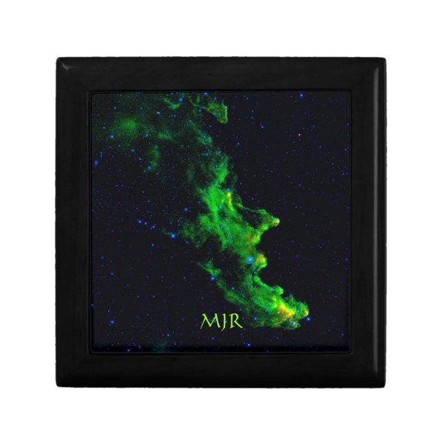 Monogram, Witch Head Nebula deep space image Keepsake Box (Front)