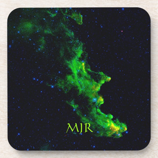 Monogram, Witch Head Nebula outer space image Coaster (Front)