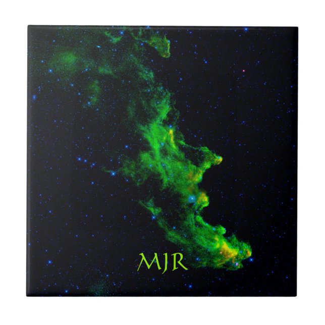 Monogram, Witch Head Nebula outer space image Tile (Front)