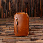 Monogram Wood Box & Leather Shaving & Toiletry Bag (Back)