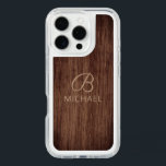Monogram Wood Grain Timber Personalized Name iPhone 16 Pro Case<br><div class="desc">Monogram Wood Grain Timber Personalized Name iPhone 16 Pro Case features your monogram and personalized name on a wooden background. Perfect gift for him or her for birthday,  Christmas,  holidays,  Father's Day and more. Created by Evco Studio www.zazzle.com/store/evcostudio</div>