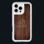 Monogram Wood Grain Timber Personalized Name iPhone 16 Pro Max Case<br><div class="desc">Monogram Wood Grain Timber Personalized Name iPhone 16 Pro Max Case features your monogram and personalized name on a wooden background. Perfect gift for him or her for birthday,  Christmas,  holidays,  Father's Day and more. Created by Evco Studio www.zazzle.com/store/evcostudio</div>