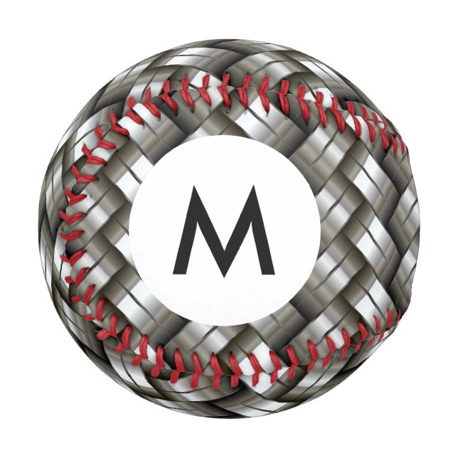 Monogram Woven metal pattern Baseball (Front Left)