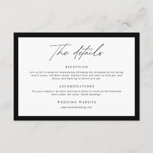 Monogram Wreath Black White Details Wedding