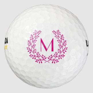 Monogram Wreath Golf Balls