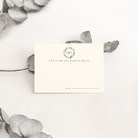 Monogram Wreath Wedding Advice Cards | Twig<br><div class="desc">Designed to coordinate with our Wreath Monogram wedding and event invitations in Twig, these petite cards in warm ivory feature a watercolor wreath illustration in earth toned light brown and greige, with the couple's three initial monogram inside. Leave a stack at the reception entrance or pass them around for a...</div>