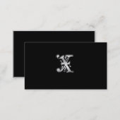 Monogram X business Cards (Front/Back)