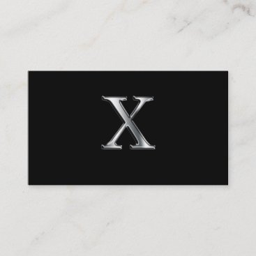 Monogram X business cards