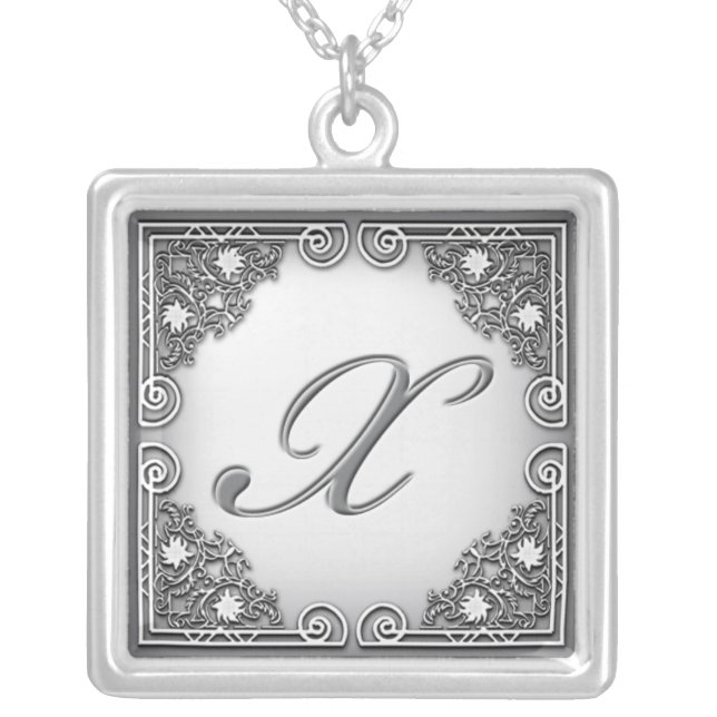 Monogram "X" Necklace (Front)