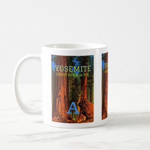 Monogram Yosemite Valley California Giant Redwood Coffee Mug