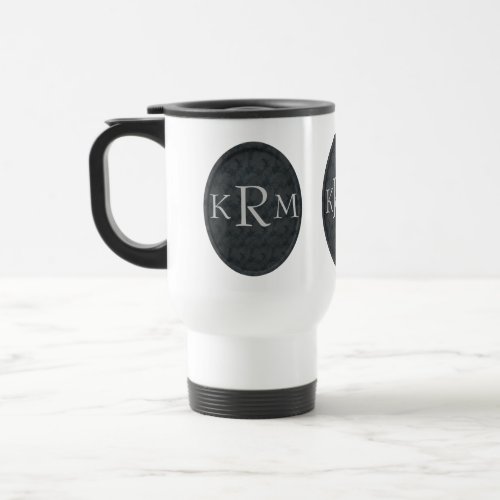 Monogram Your Initials Personalized Travel Mug
