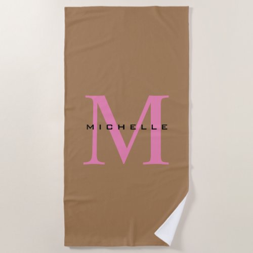 Monogram Your Name Special Gift Beloved Ones Beach Towel