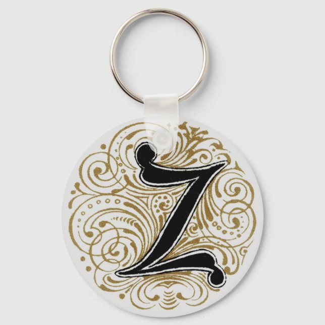 Monogram ‘Z’ in Gold - Keychain (Front)