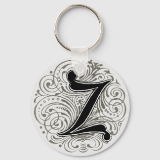 Monogram 'Z' in Grey - Keychain