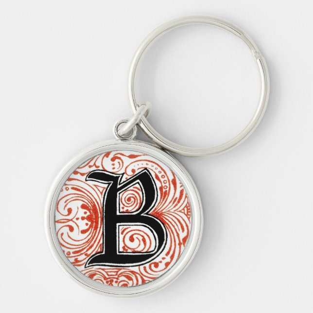 Monogram ‘Z’ in Red - Keychain (Front)