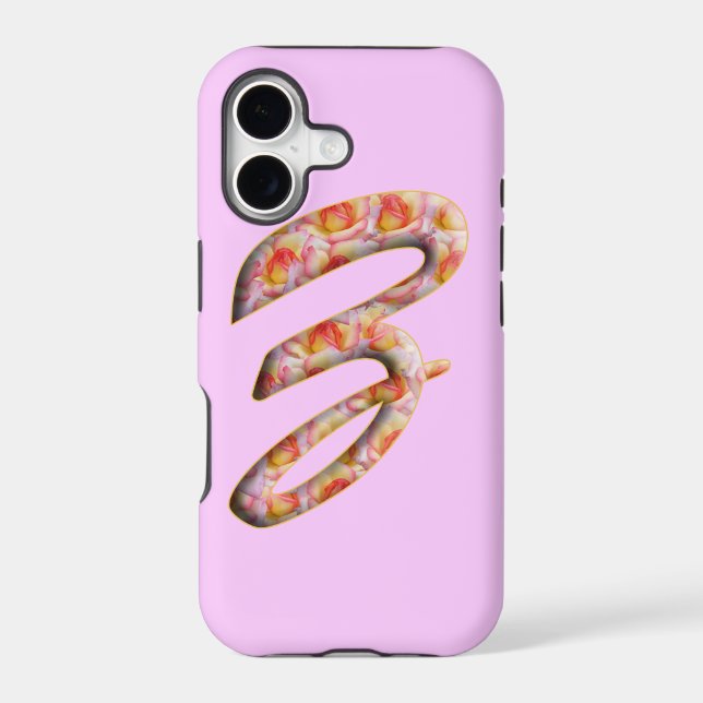 Monogram Z in Roses Pattern for Iphone 5 Case (Back)