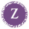 Monogram Z Plum Color Wedding Theme Monograms Seal
