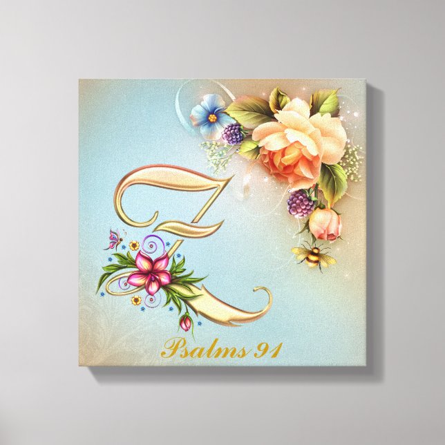 Monogram Z Premium Wrapped Canvas (Gloss) Print (Front)