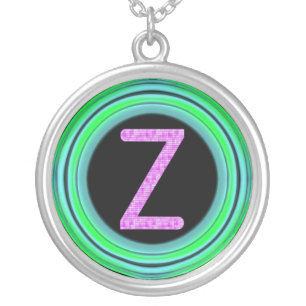 Monogram "Z" Silver Plated Necklace