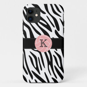 Monogram Zebra Print Volleyball iPhone 5 Case