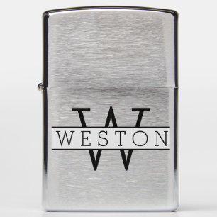 Monogram Zippo Lighter Monogrammed Gift