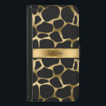 Monogramed Black & Gold Leopard Print Wallet Phone Case For Samsung Galaxy S5<br><div class="desc">Elegant black and gold tone leopard print. Customizable monogram. If you need any help customizing,  changing color,  or anything else to any of my designs,  contact ArtOnWear designer. Free text formatting with live help available by request.</div>