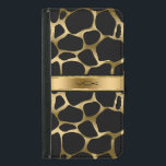 Monogramed Black & Gold Leopard Print Wallet Phone Case For Samsung Galaxy S5<br><div class="desc">Elegant black and gold tone leopard print. Customizable monogram. If you need any help customizing,  changing color,  or anything else to any of my designs,  contact ArtOnWear designer. Free text formatting with live help available by request.</div>