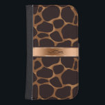 Monogramed Brown & Copper Leopard Animal Print Wallet Phone Case For Samsung Galaxy S4<br><div class="desc">Elegant brown and copper tone leopard print with metallic copper accents and customizable monogram. If you need any help customizing,  changing color,  or anything else to any of my designs,  contact ArtOnWear designer. Free text formatting with live help available by request.</div>