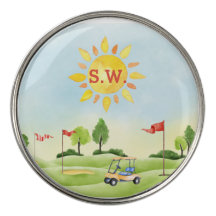 Monogramed Golf Ball Marker