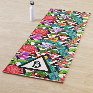 Monogramed Hawaiian Floral 