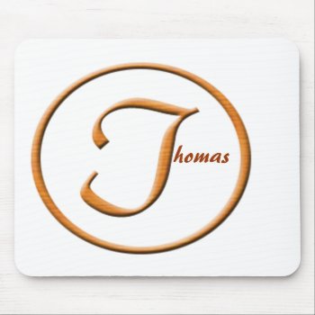 Monogramed Letter "t" Name Mouse Pad by Lynnes_creations at Zazzle